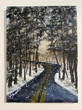 «Der winterliche Weg» Acryl