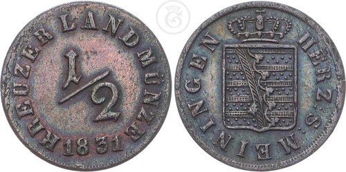 Kreuzer 1831 sachsen - kreuzer,