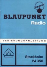 Blaupunkt Radio Stockholm 24 350 Bedienungsanleitung