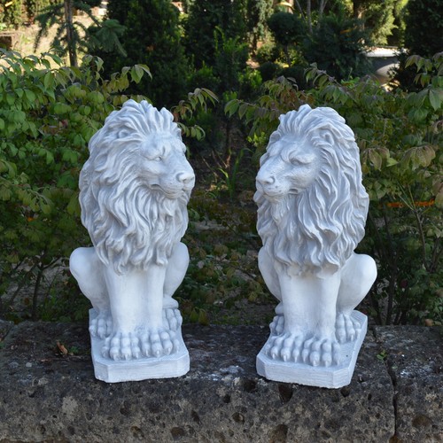 Löwe 2er set steinfigur - 2er-set,