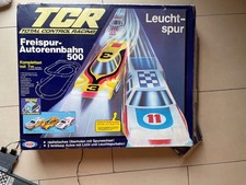 TCR Freispur-Autrorennbahn 500 (Leuchtspur) - 3 Autos - OVP Arxon 1986 (defekt)