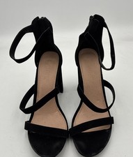 Liliana black suede leather - suede,