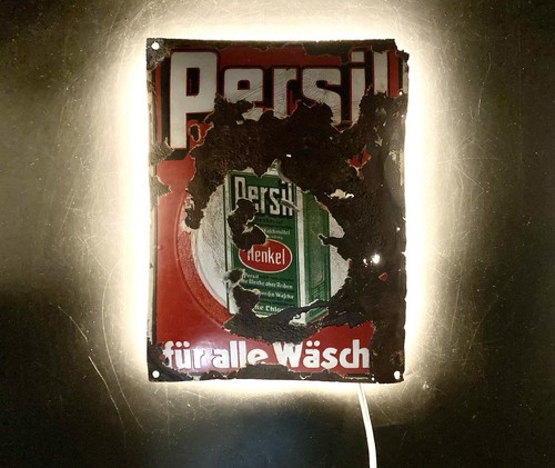 Original emaille schild persil - original,