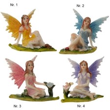 Deko Figur Elfe Fee Fairy auf Wiese Fantasy Geschenk Sammler Dekoration