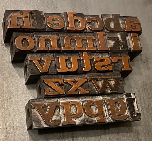 Buchstaben kupfer - a-z,