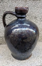 Hafner Keramik Krug Blutzer braun Kröning Landshut antik TOPTEIL !!!