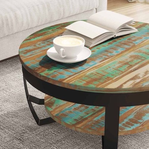 Couchtisch rund recyceltes - rund,