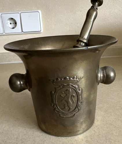 Antiker bronze mörser mit - bronze,
