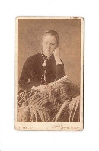 Cdv foto damenportrait feine - foto,