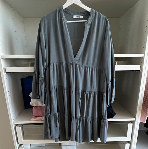 Only damen stufenkleid grau - stufenkleid,