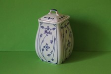 Vorratsdose für Salz Salztopf Porzellan Indisch Blau Strohblume