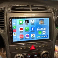 256GB Für Mercedes-Benz SLK R171 2004-2011 Android 13 CarPlay Autoradio GPS Navi