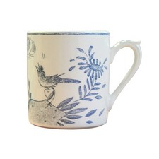 Gien Oiseau Bleu monochrome