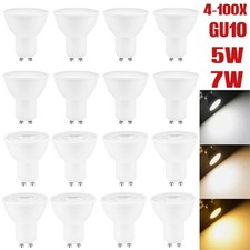 4-100er LED GU10 Birnen 5W 7W