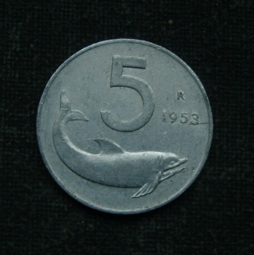Italien lire 1953 italia - 5,