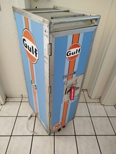 toller Flugzeugtrolley "GULF Racing",  Umbau zur Bar, LED Licht
