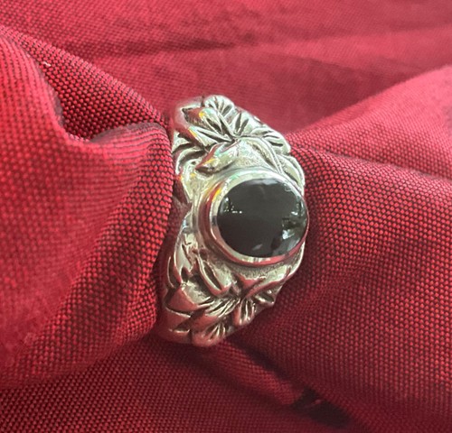 Ring silber 925 mit - ring, schwarzem