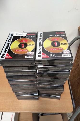 110 stück hama dvd slim - hama, box