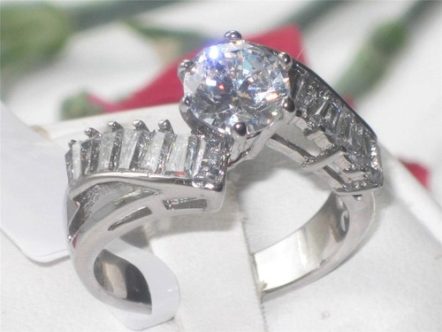 Damen solitär baguette - baguette, ring