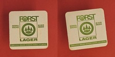 Forst Lager grüner Kreis Brauerei Bierdeckel Bier