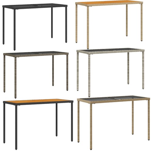 Gartentisch poly rattan - gartentisch,