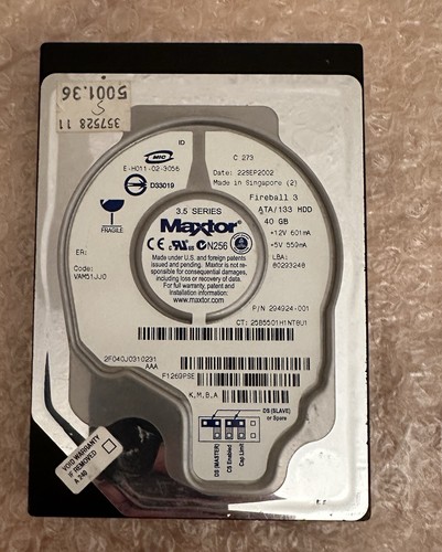 Maxtor fireball 40gb ide ata - maxtor,