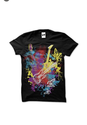 Shirt guitar splatter - t-shirt, "guitar