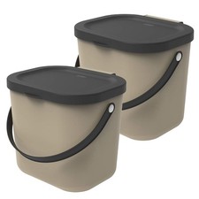 ROTHO 2er-Set Komposteimer 6l