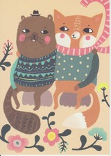 Kunstpostkarte: Katzen