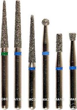 Dental Bohrer Fräser Zahnarztbohrer Diamantbohrer 60 St