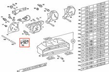 Mercedes Benz W201 190 Halter Lichtleiter Tacho Verteilerspinne 2015460943
