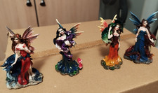 4 er Set Elfe mit Drache