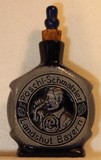 Schnupftabakflasche Pöschel Schmalzler Landshut Bayern "Gruß aus Bayern"