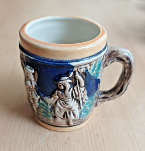 Minibierkrug alt vintage 7cm - ,