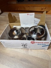 Schulte-Ufer Fondue Set  Edelstahl induktionsgeeignet eco line 16 cm 2,0 ltr.