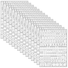 15 Blätter Klebebuchstaben