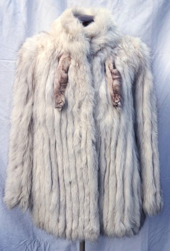Pelzjacke saga fox weiß - pelzjacke,