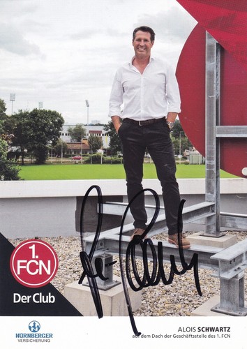 Alois schwartz autogrammkarte - alois,