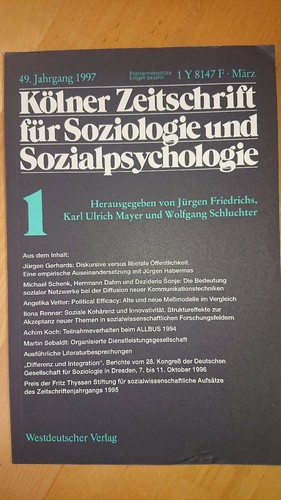 Kzfss kölner zeitschrift - kzfss.,