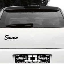 Emma 21cm Kinderzimmer Name Aufkleber Tattoo Deko Folie Auto Tür Fenster Schrank