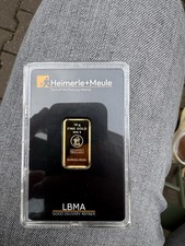Heimerle und MeuleGoldbarren In Originalverpackung Feingold