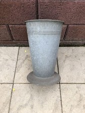 Zinkvase, Pflanztopf, Schnittblumen wässern, Zink