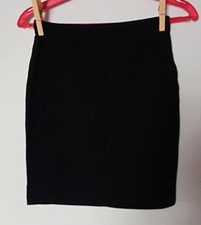 Schwarzer Vintage stretch Rock von Benetton, Größe S.