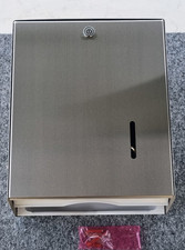 CWS Faltpapierspender Universalspender MediLine 750 mit Schloss | Aluminium elox