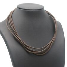 Bulgari Bvlgari Edelstahl Kette Lederband Halskette Marke Sonderpreis Wert 1100€