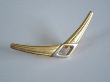 Bicolor Modeschmuck Kragenclip,Kragenklammer 10,7 g/7,2 x 1,2 cm