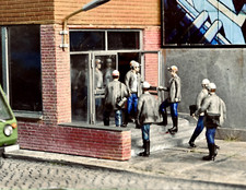 Wismut Bergleute bei der Ein/