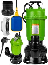 MalTec Tauchpumpe für Schmutz- Sauberwasser mit Zerhacker 18000 l/h zur Tiefe 8M