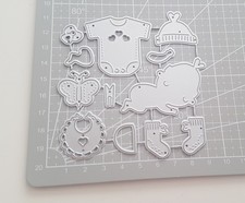 * Stanzschablonen * Baby * Lätzchen * Body * Mütze * Schmetterling *