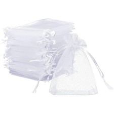 Organza säckchen weiß - x,